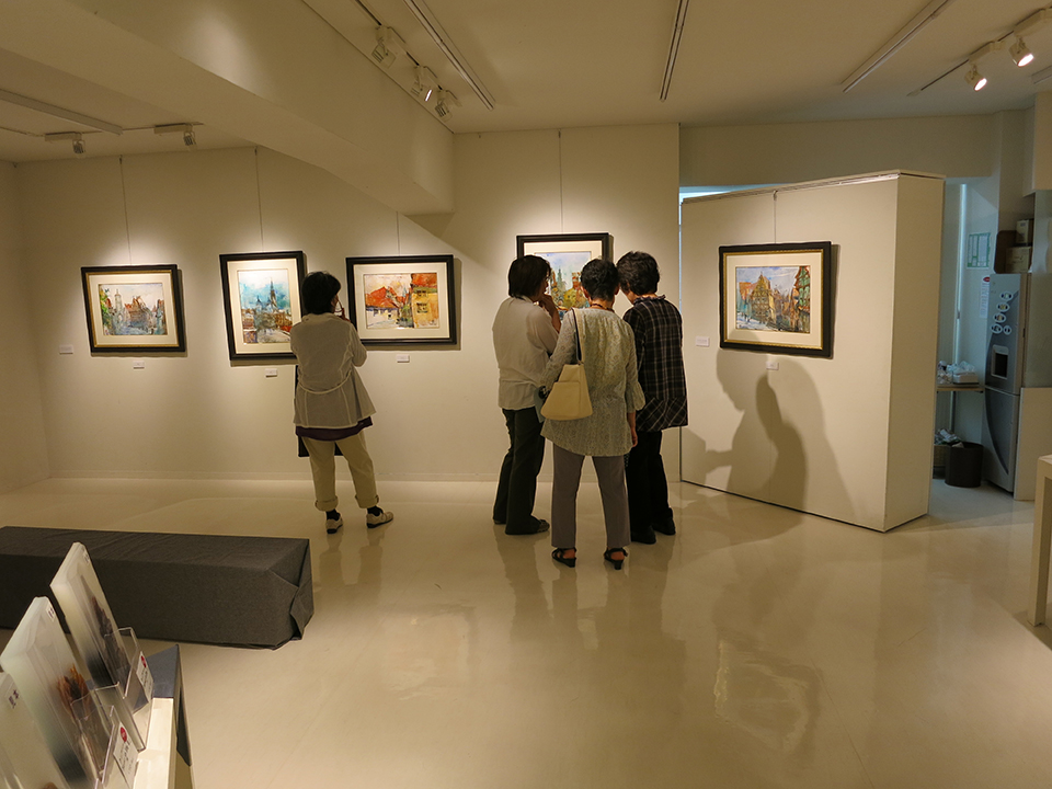 「ドイツ紀行」画集完成記念 蔡 國華 作品展　会場の様子