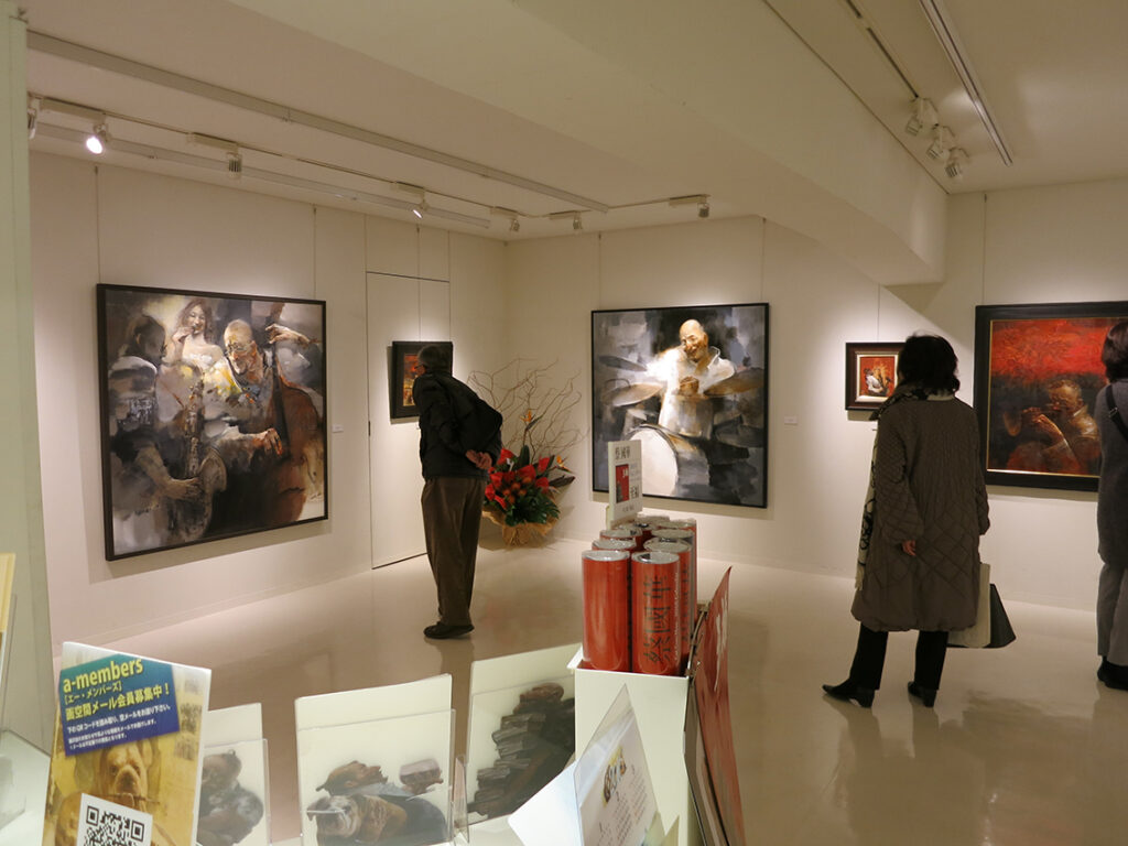 蔡 國華作品展 「音楽礼賛」会場の様子