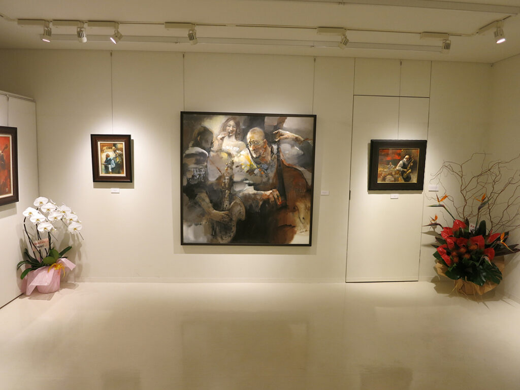 蔡 國華作品展 「音楽礼賛」会場の様子