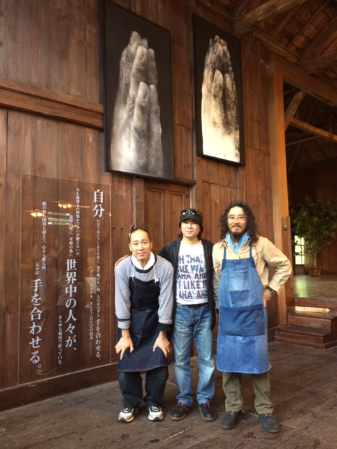 蔡國華作品「祈り」会場の様子