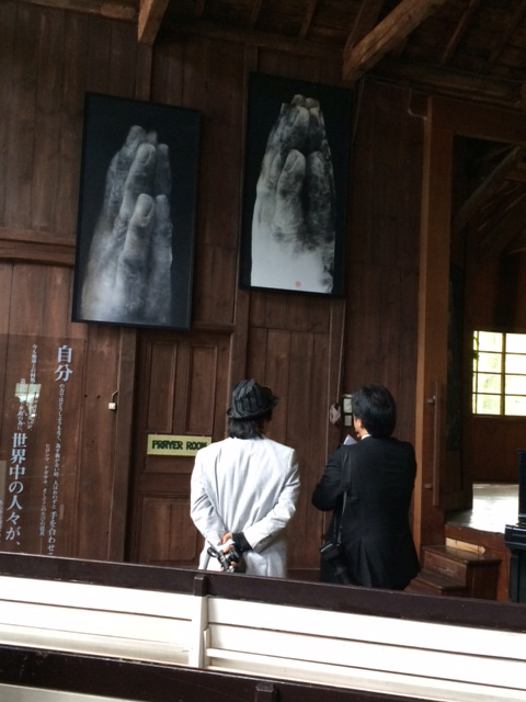 蔡國華作品「祈り」会場の様子