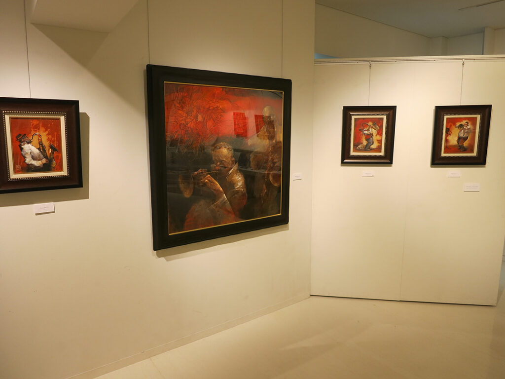 蔡 國華作品展 「音楽礼賛」会場の様子