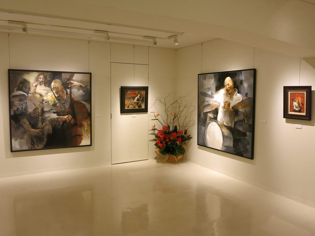 蔡 國華作品展 「音楽礼賛」会場の様子