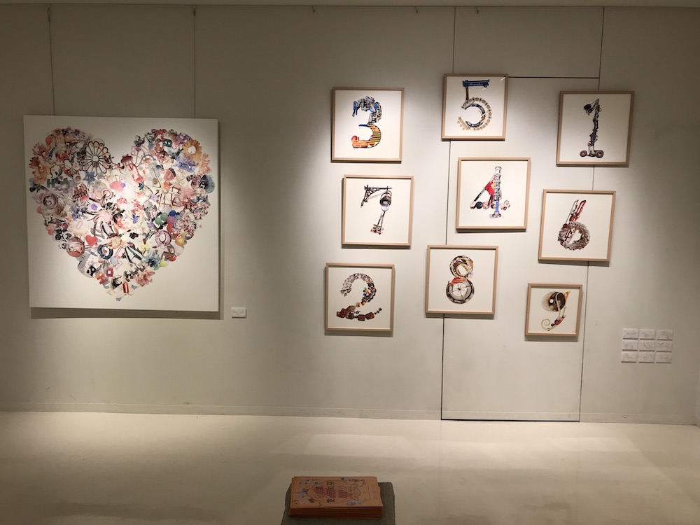 チヒロボ×コラージュ展５　会場の様子