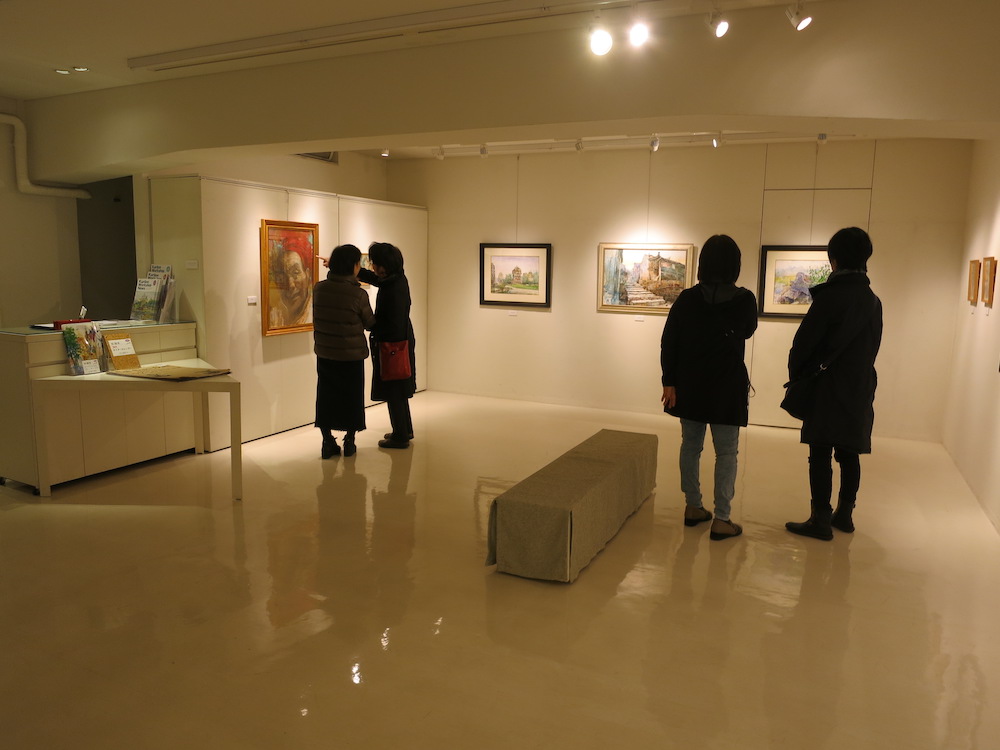 蔡國華作品展　中国・広東の取材　会場の様子