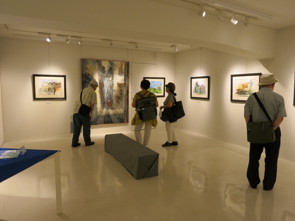 「北イタリア・スイス紀行」画集完成記念 蔡 國華 作品展　会場の様子
