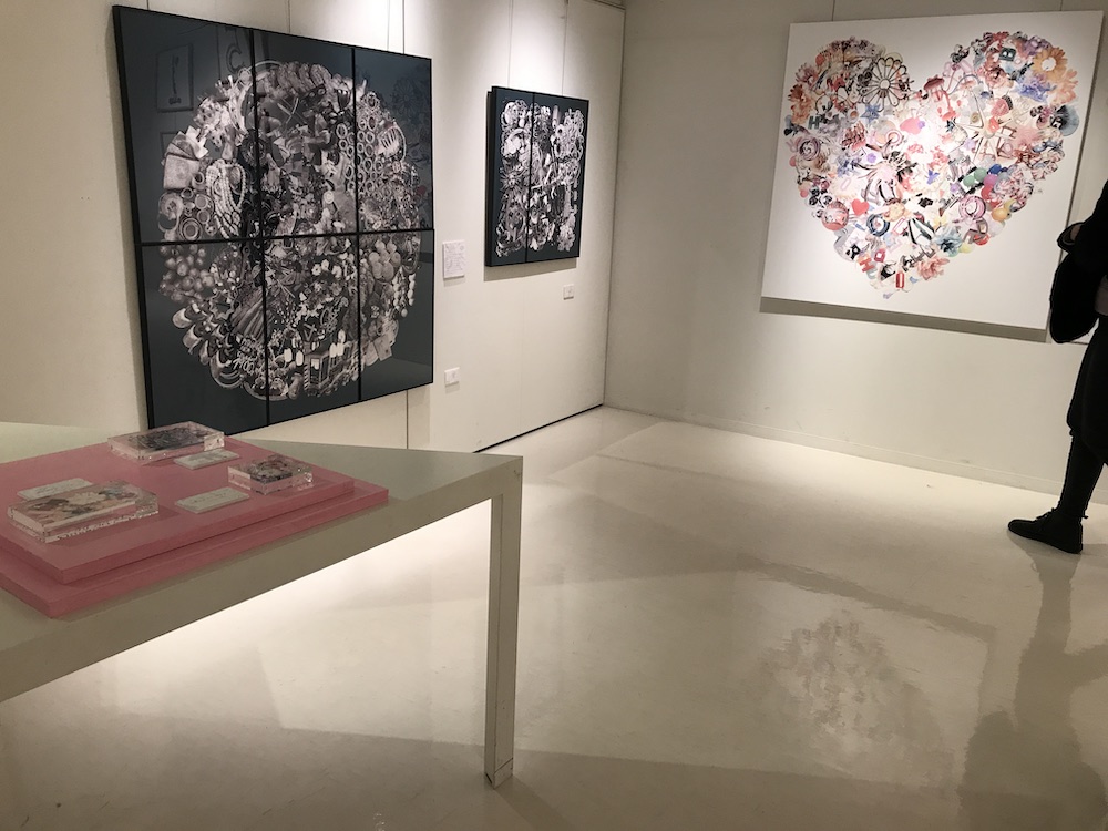チヒロボ×コラージュ展５　会場の様子
