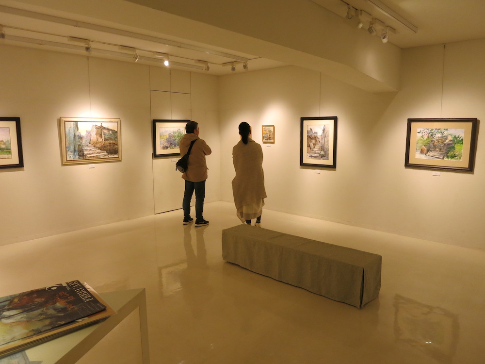 蔡國華作品展　中国・広東の取材　会場の様子