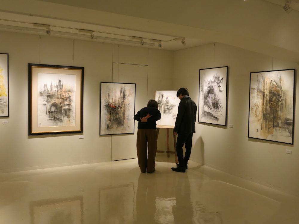 蔡國華カレンダー原画展　会場の様子