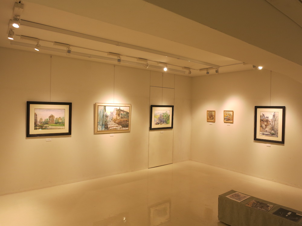 蔡國華作品展　中国・広東の取材　会場の様子