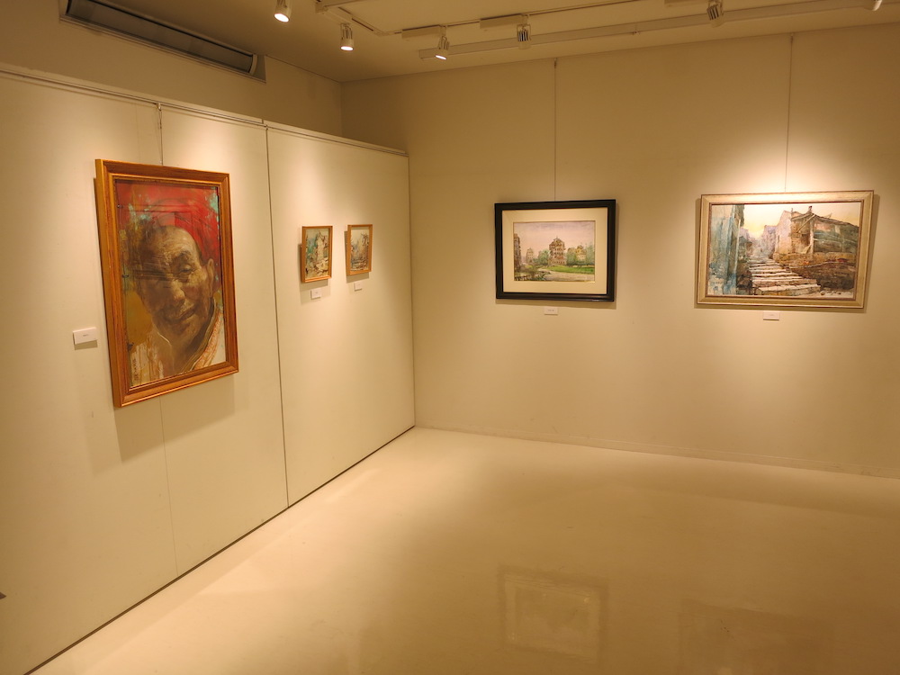 蔡國華作品展　中国・広東の取材　会場の様子