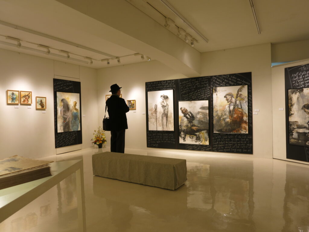 蔡國華カレンダー原画展2019 会場の様子