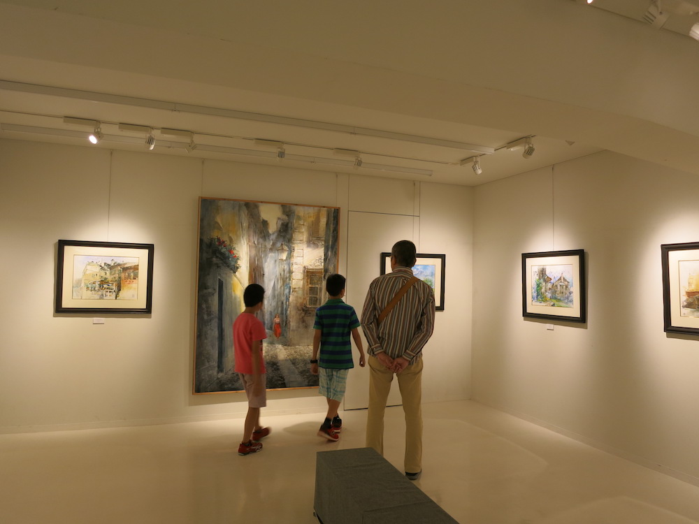 「北イタリア・スイス紀行」画集完成記念 蔡 國華 作品展　会場の様子