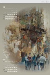 10月11月｜2025 蔡國華アートカレンダー passionate moments -情熱-