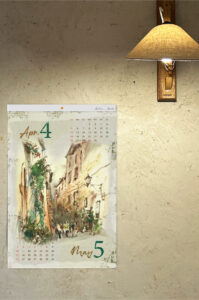 2026 蔡國華アートカレンダー Toscana sketch イメージ2