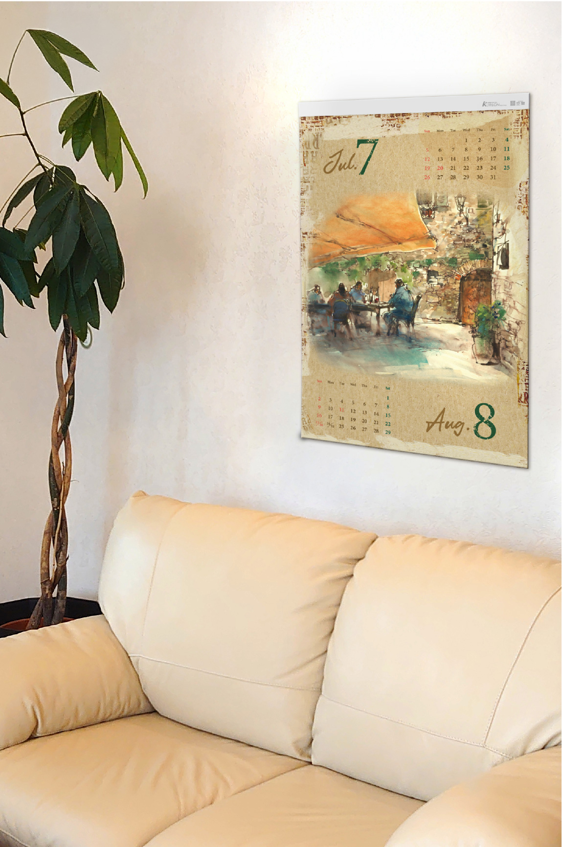 2026 蔡國華アートカレンダー Toscana sketch